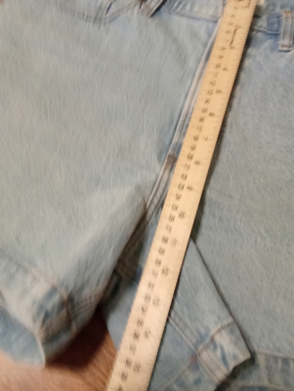 Abercrombie & Fitch Denim Shorts Light Wash 30/10 - Picture 6 of 7